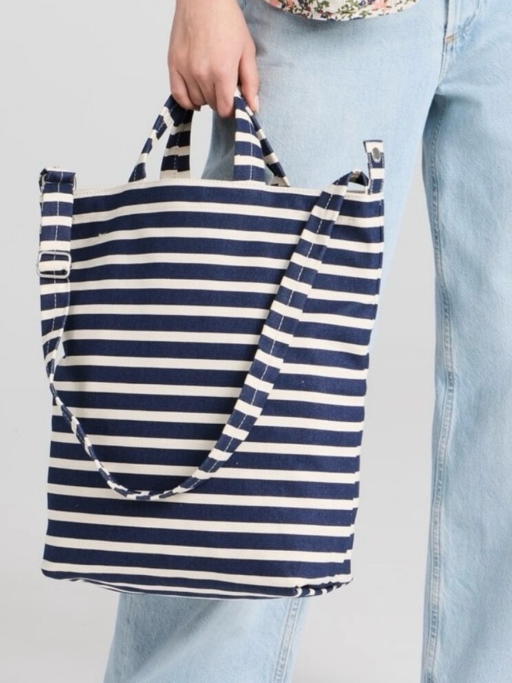 Baggu Zip Duck Bag - Navy Stripe
